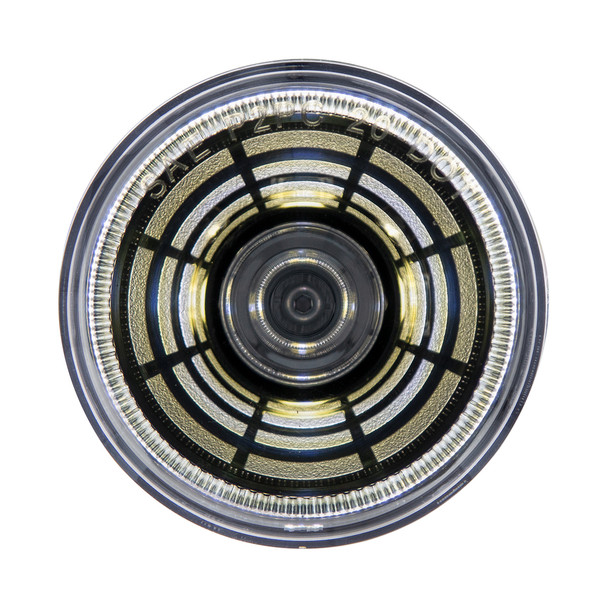 4 LED 2.5" Round Abyss Light (Clearance/Marker) - White LED/Clear Lens