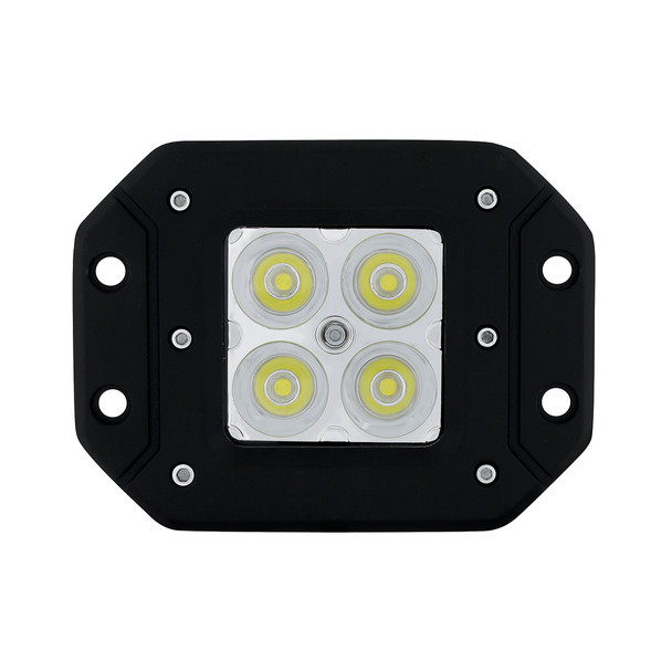 4 High Power LED Flange Mount Work Light - Spot Light