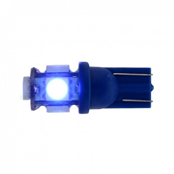 5 High Power LED 360 Degree 194 Bulb - Blue (2-Pack)