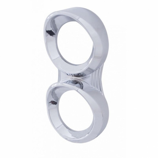 41717-UP 2 GAUGE CLUSTER BEZEL WITH VISOR FOR PETERBILT (2005 & OLDER)- VERTICAL