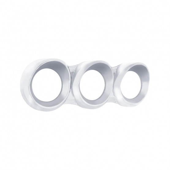 41720-UP 3 GAUGE CLUSTER BEZEL WITH VISOR FOR PETERBILT (2005 & OLDER)- HORIZONTAL