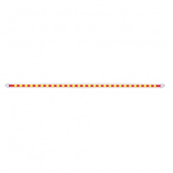 28 LED 12" Slim Light Bar - Red LED/Clear Lens