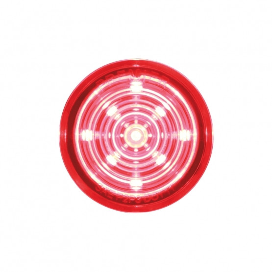 9 LED Mini Bullet Light Insert - Red LED/Red Lens (Bulk)