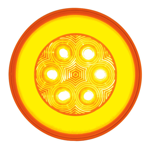 21 LED 4" GloLight (Turn Signal) - Amber LED/Amber Lens