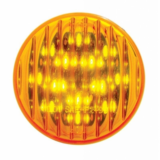 13 LED 2.5" Round Light (Clearance/Marker) - Amber LED/Amber Lens (Bulk)