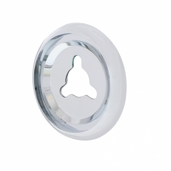 41759-UP CHROME PETERBILT DASH DATA DISPLAY MODULE CONTROL KNOB BEZEL