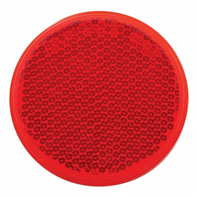 30726-UP 2 3/16" Round Quick Mount Reflector - Red