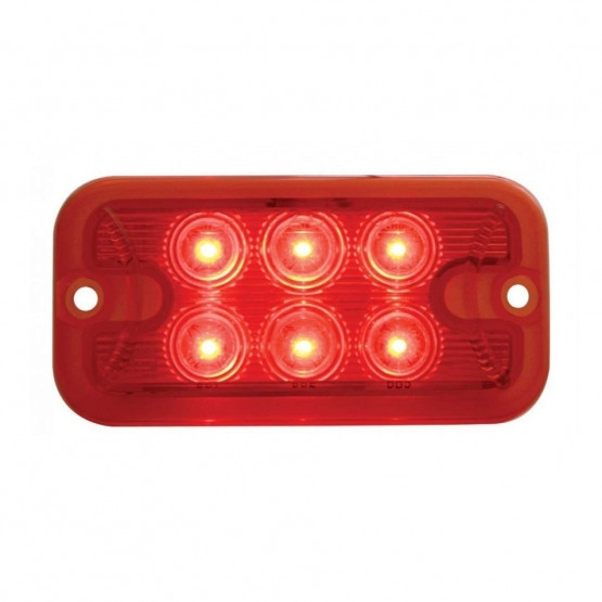 6 LED Dual Function Light - Red LED/Red Lens