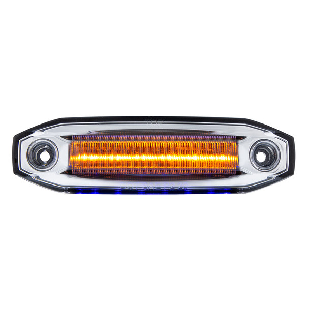 6 Amber LED Light (Clearance/Marker) With 6 Blue LED Side Ditch Light
