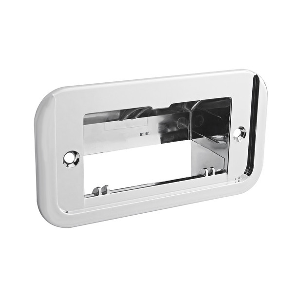 22997-UP CHROME PLASTIC ASH TRAY HOUSING FOR 2005 AND OLDER PETERBILT