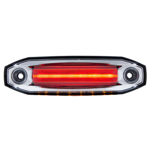 6 Red LED Light (Clearance/Marker) With 6 Amber LED Side Ditch Light