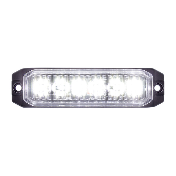 6 High Power LED "Competition Series" Slim Warning Light - White