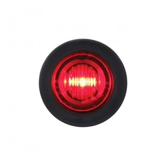 3 LED 3/4" Mini Light (Clearance/Marker) - Red LED/Red Lens (Bulk)