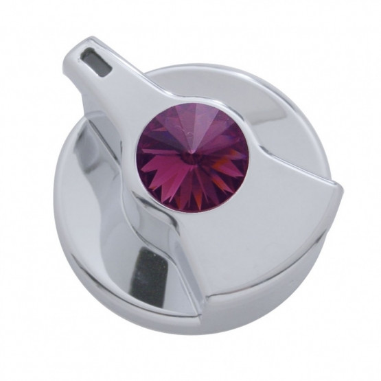 41261-UP TIMER KNOB WITH PURPLE CRYSTAL FOR PETERBILT