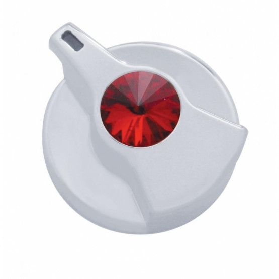 41262-UP TIMER KNOB WITH RED CRYSTAL FOR PETERBILT