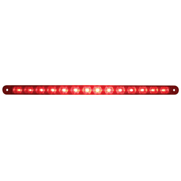 14 LED 12" Light Bar (Stop, Turn & Tail) - Red LED/Red Lens (Bulk)