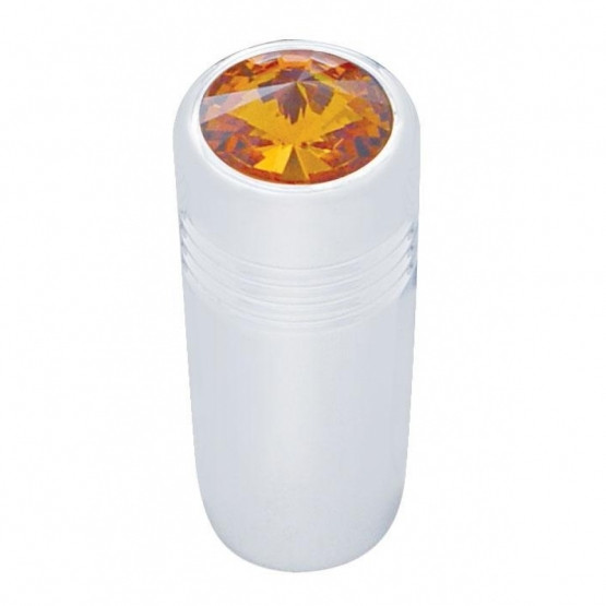 1-5/8" Short Toggle Switch Extension With Color Crystal - Amber Crystal