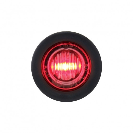 3 LED 3/4" Mini Light (Clearance/Marker) - Red LED/Clear Lens