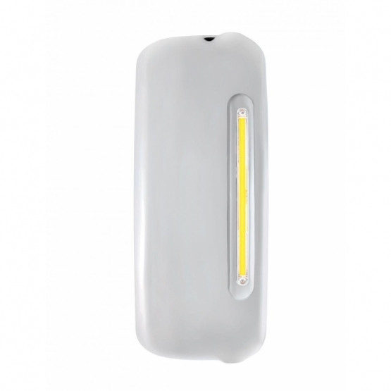 Mirror Cover With 24 Amber LED 12" GloLight For 2005+ Freightliner Century/Columbia- Passenger-Clear Lens