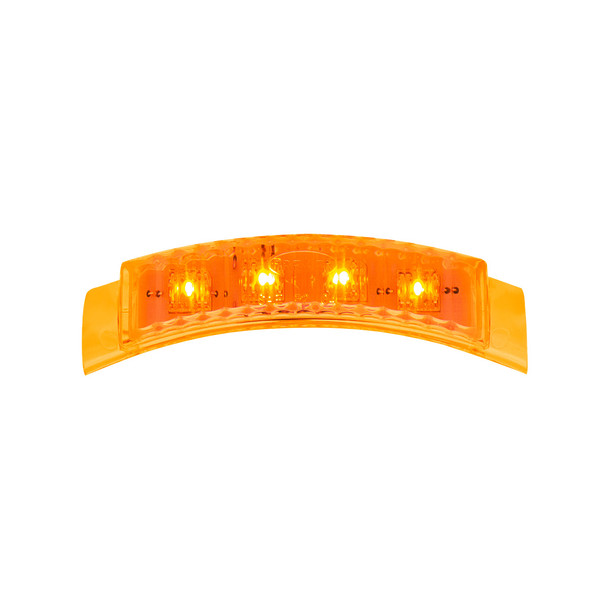 4 LED Dual Function Headlight Turn Signal Light - Amber LED/Amber Lens (Bulk)