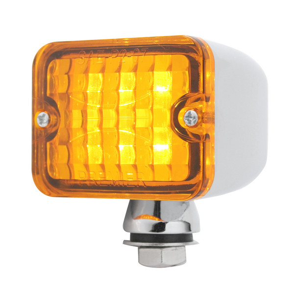 6 LED Medium Rod Light -Amber LED/Amber Lens