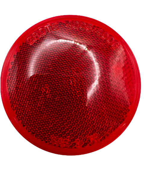 40062 Red Sealed 3" Round Stick-On Reflector
