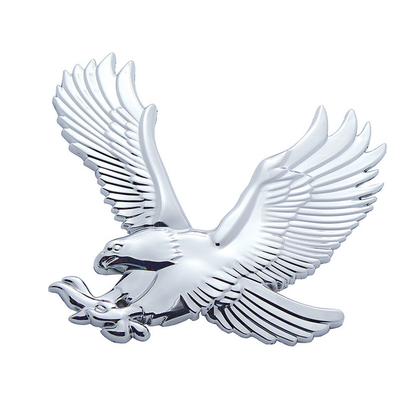 Chrome Plastic 3D Eagle Accent - Face Left