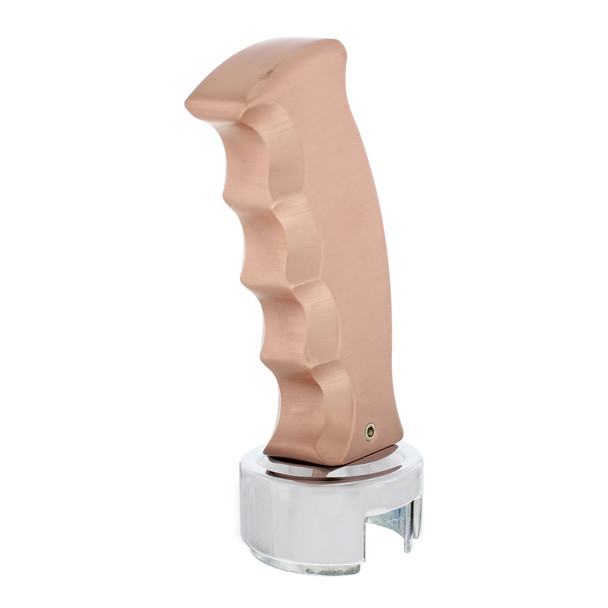 Pistol Grip Gearshift Knob With 13/15/18 Speed Adapter - Rose Gold