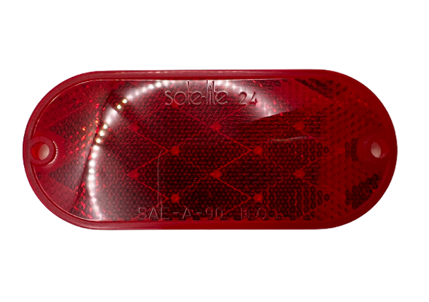 41032  Red Oval Reflector