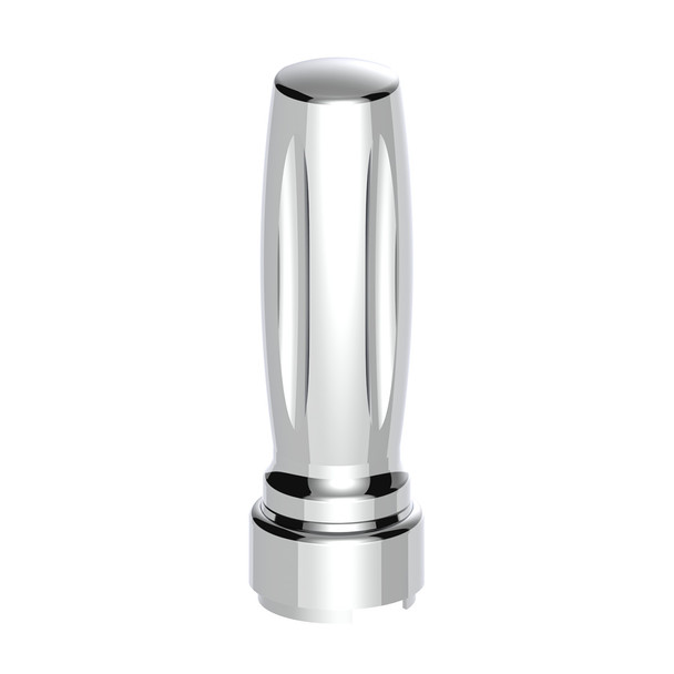 M30X3.5 Thread-On Vegas Style Gearshift Knob With 9/10 Speed Adapter - Chrome/Vertical