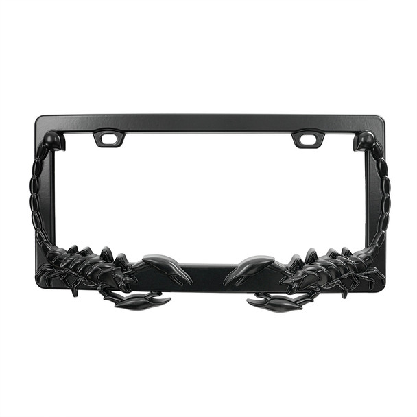 Scorpion License Plate Frame - Black