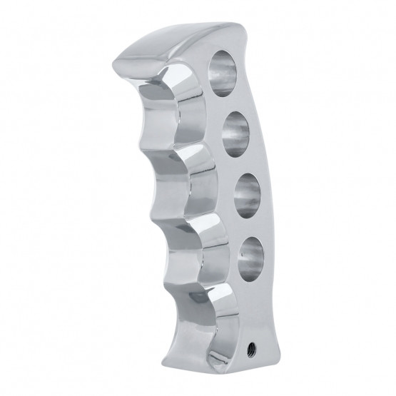 Gatling Style Pistol Grip Gearshift Knob - Chrome
