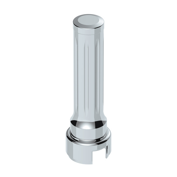 Thread-On Dallas Style Gearshift Knob With 13/15/18 Speed Adapter - Chrome/Vertical