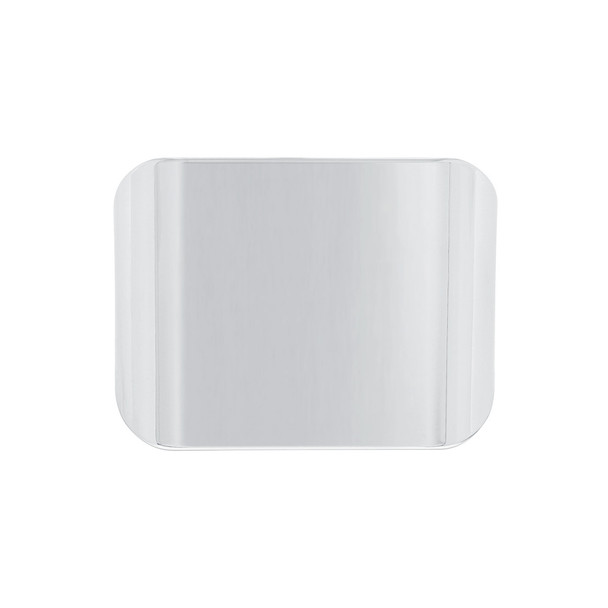 Chrome Plastic Hitch Cover For 2" X 2" Trailer Hitch Receivers