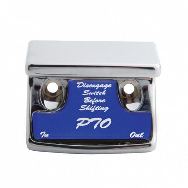 21070-UP "PTO" Switch Guard With Blue Sticker