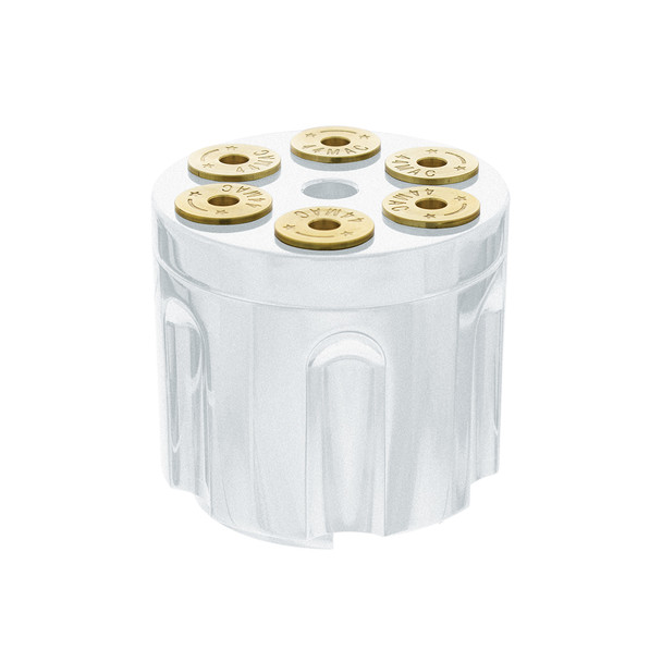 Gun Cylinder 13/15/18 Speed Gearshift Knob - Pearl White