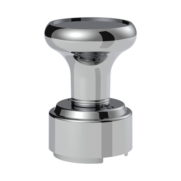 Thread-On Gearshift Knob & Adapter For Eaton Fuller Style 9/10 Shifter - Chrome