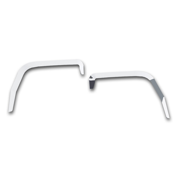 29135-UP STAINLESS DOOR WINDOW VENT VISOR FOR PETERBILT 567/579 & KENWORTH T680/T880 (PAIR)