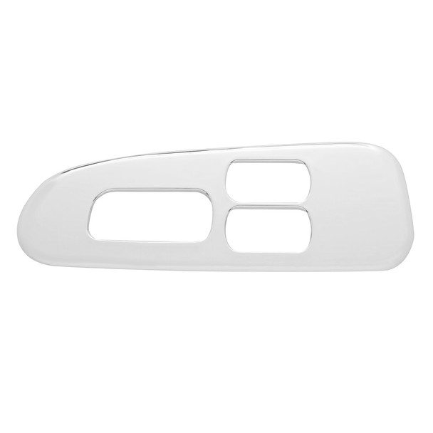 41197-UP CHROME PLASTIC WINDOW SWITCH TRIM FOR 2008+ PETERBILT 389/388- DRIVER (3 OPENINGS)