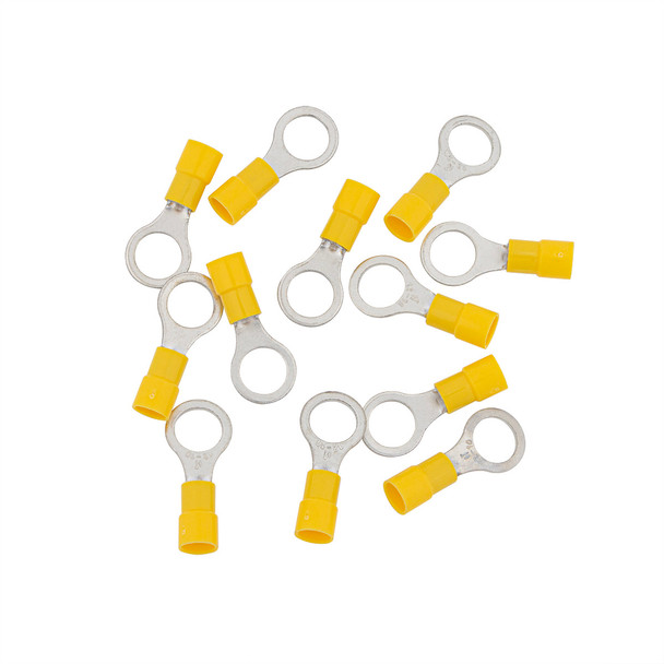 12-10 AWG 3/8" Stud Vinyl Ring Terminal (12-Pack)