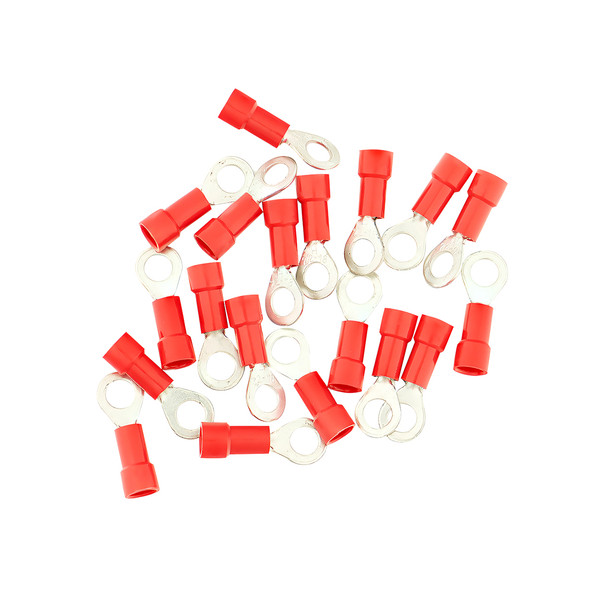 22-18 AWG #10 Stud Vinyl Ring Terminal (19-Pack)