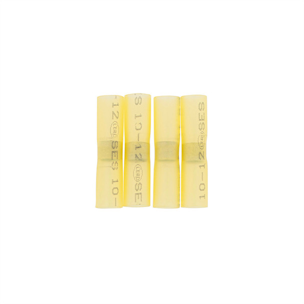 12-10 AWG SS Heat Shrink Butt Connector - Yellow (4-Pack)