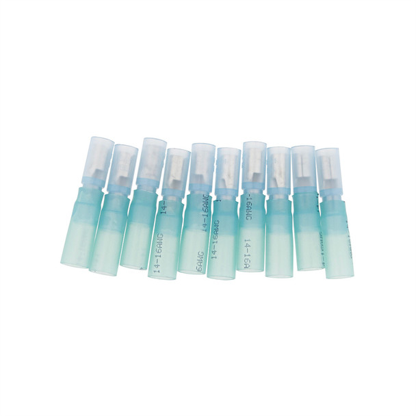 16-14 AWG .157 Tab CS Heat Shrink FM Receptacle - Blue (10-Pack)