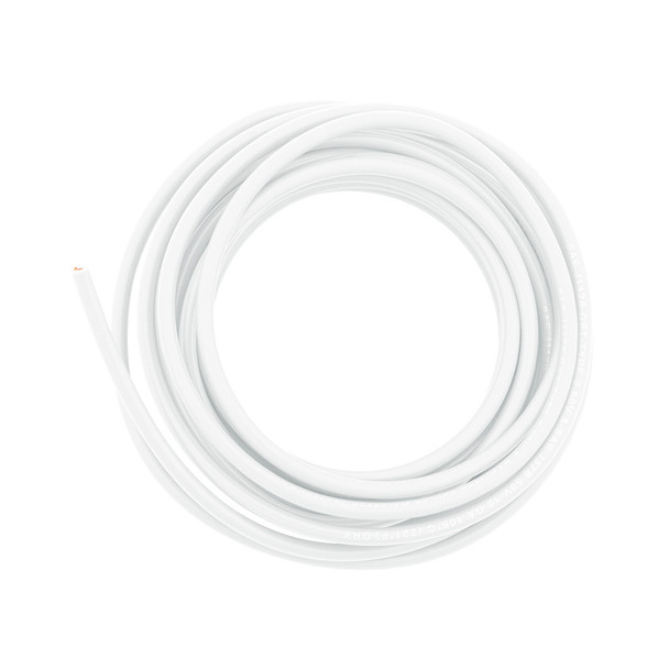 Primary Wire - Rated 80°C 12 AWG, White 12 Ft.