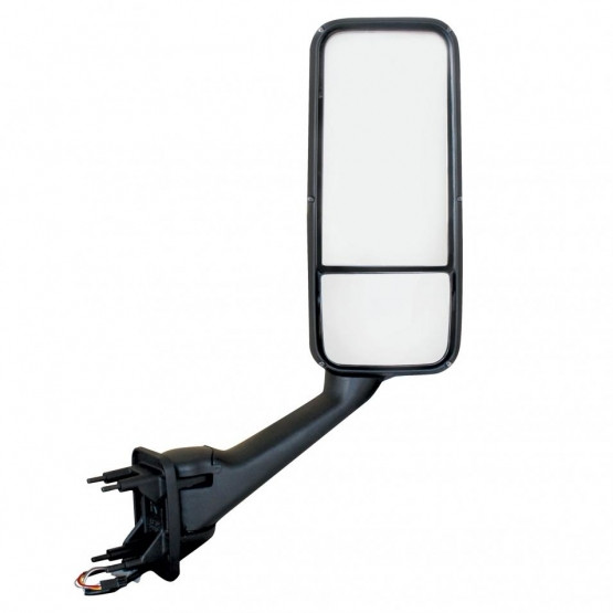 42774-UP CHROME HEATED MIRROR ASSEMBLY FOR PETERBILT 387/587 & KENWORTH T2000/T700 - PASSENGER