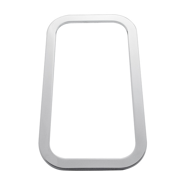 21741B-UP STAINLESS STEEL EXTERIOR VIEW WINDOW TRIM FOR 2005+ PETERBILT (BULK)