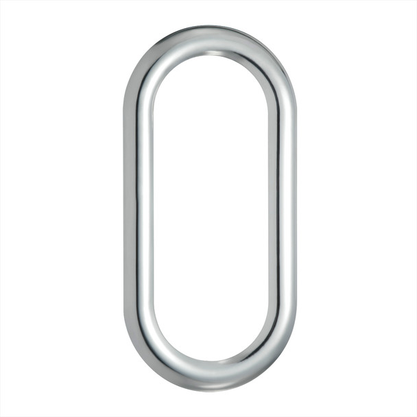 21718-UP STAINLESS STEEL OVAL WINDOW TRIM WITH SEALANT ADHESIVE FOR PETERBILT