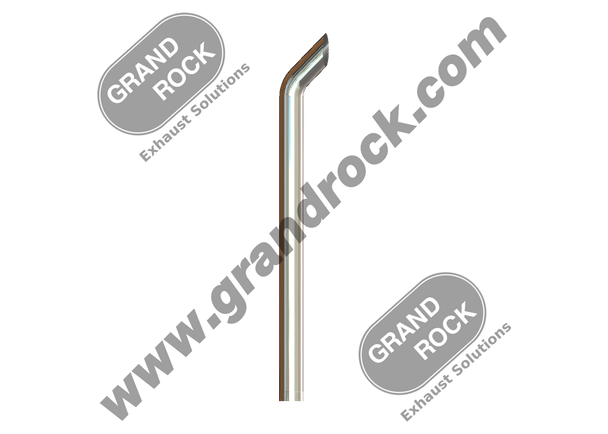 STACK BULLHORN,7"X108,ID CHROME
