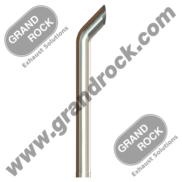 STACK BULLHORN,7"X84, ID CHROME