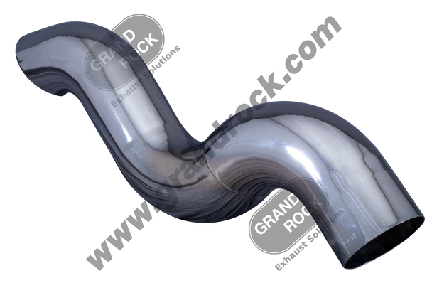 STACK DUMP,5"3-BEND ID/MITER CHR